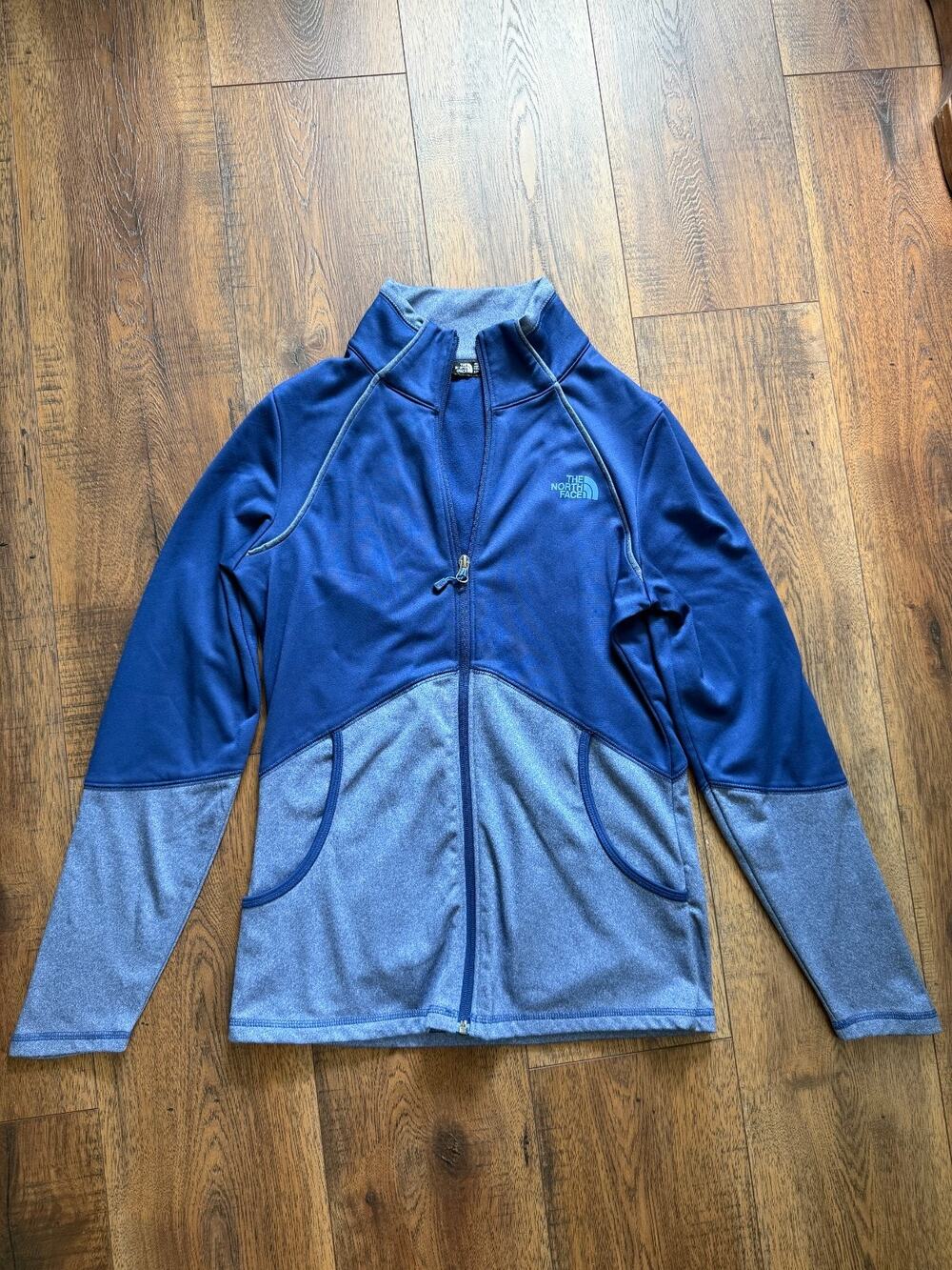 The North Face Blue Colorblock Full Zip Athletic Gorpcore Jacket Small